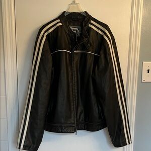 Whispering Smith faux Distressed leather Motorcycle Jacket